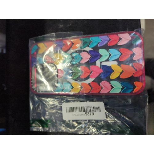 CASETiFY Impact Case for iPhone 15 Pro [4X Military Grade Drop Tested / 8.2ft Drop Protection/Compatible with Magsafe] - Clear Polka Daub Hearts - Clear Black