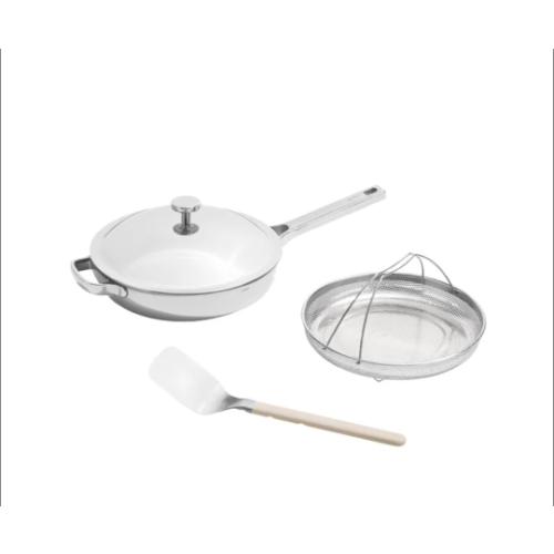 Our Place 3pc Titanium 10.5 Always Pan Pro W/ Chrome Color
