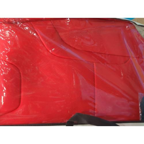 Red Car Seat Covers Full Set - Breathable Faux Leather Universal 5 Seat Covers for Cars, Automotive Protector Fit for Most Sedan SUV Pick-up Truck
