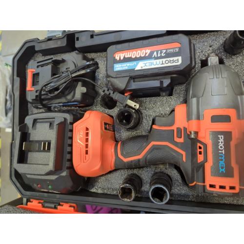 Protmex Cordless Impact Wrench, 900Ft-lbs (1200N.m) 1/2 Brushless Impact Gun, 21V High Torque Power Impact Driver, 2x4.0Ah Batteries Electric Impact Motor Variable Speeds for Car/Pickup Truck/Mower