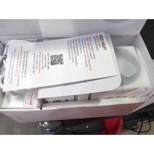 Color White Wyze Cam Outdoor Starter Bundle v2 (1 Camera   Base Station) - 1080p HD Wireless Home Security Camera, Battery-Powered, IP65 Rated, Color Night Vision, 2-Way Audio, Compatible with Alexa & Google