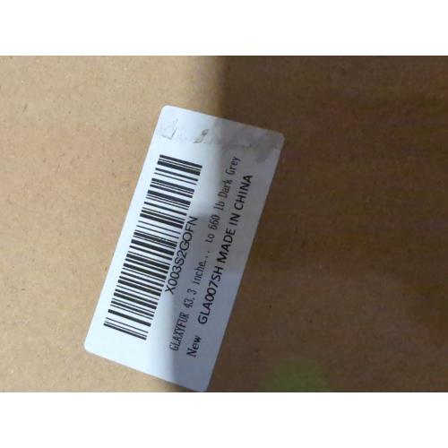 GLAXYFUR 43.3 inches Folding Storage Ottoman Bench Storage Chest Footrest for Bedroom, Entryway and Living Room, Holds up to 660 lb Dark Grey