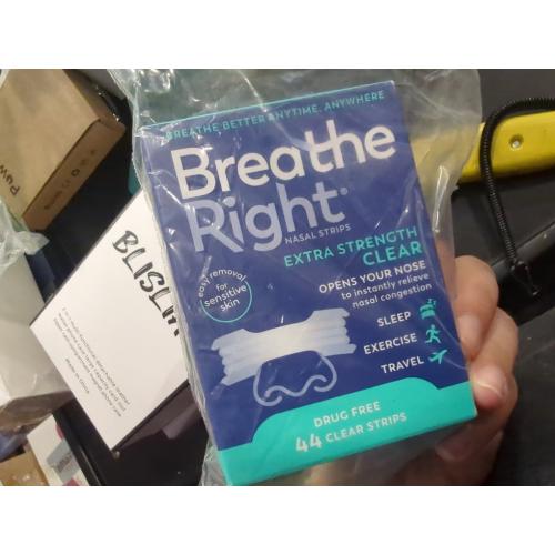 Breathe Right Extra Strength Nasal Strips, Clear, 44 Count