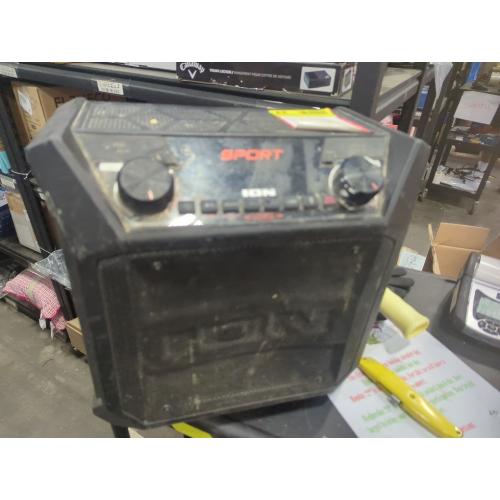 Color Black ION Audio Sport Go Tailgate Portable PA Speaker - Black