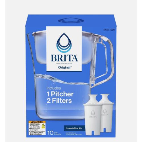 Brita Champlain Water Filter Pitcher, 10 Cup