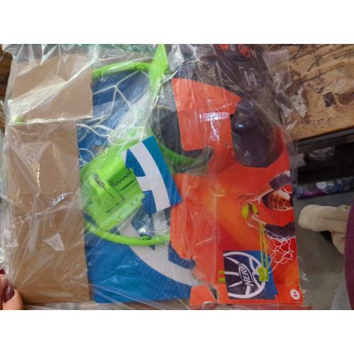 NERF Mini Over the Door Basketball Hoop - Nerfoop Indoor Basketball Hoop for Kids - Toy Door Basketball Hoop   Mini NERF Foam Basketball Game Set - Perfect for Bedroom Indoor Basketball - Green