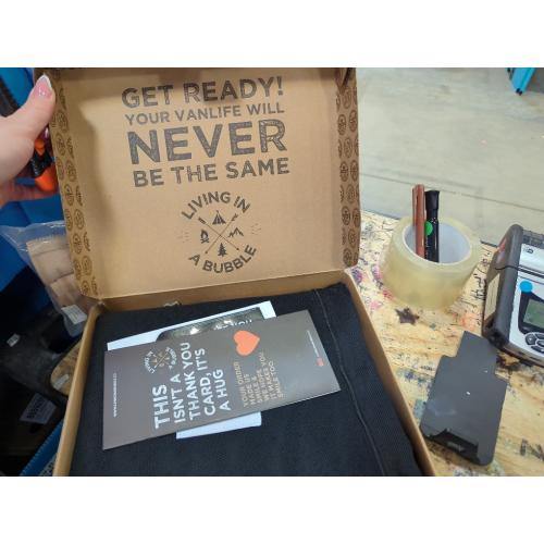 Living in a Bubble Van Bug Screen for Mercedes-Benz Sprinter Mid/High Roof and Other Campervans, Universal Size Sliding Door Flyscreen Mosquito Net, Center Magnetic Closure (Large)