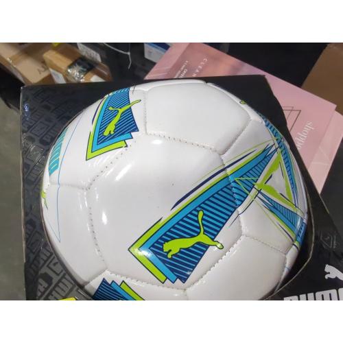 New Puma Size 5 Soccer Ball (White/Blue)