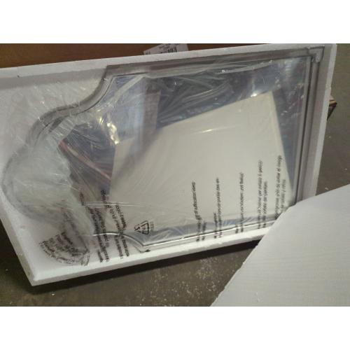 Chende Arched Mirror for Wall, 32X20 Silver Bathroom Mirror with Wood Frame, Antique Decorative Wall Mirror for Entryway, Living Room, Bedroom