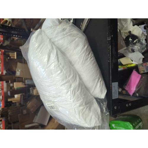 ‼️does have mild stains ‼️basic home® Hotel-Style 20x20 Goose Feather Pillow Insert for Sofa & Bed - 100% Odorless & Plump Cushion Filler - 233TC Cotton with Inner Liner to Prevent Poking (20x20 Inch)