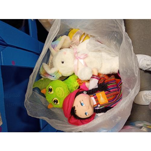 Bag of stuffed animals