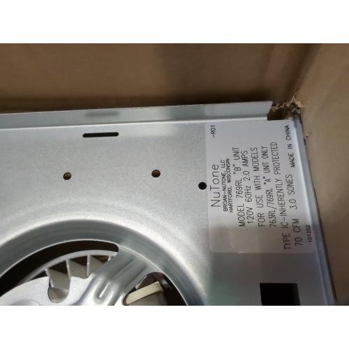 Broan NuTone 769Rl B Unit 70 CFM 120 Volt Bathroom Exhaust Fan, Multicolor