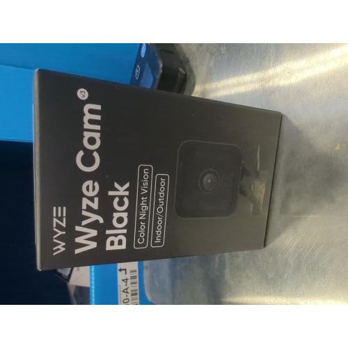 Cam V3 Smart Home Security Camera, Indoor/Outdoor Use, 1080p Plug-in, Color Night Vision, Motion Detection, Two Way Audio, Compatible with Alexa, Google Assistant, Black