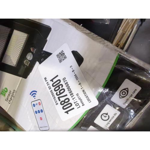 Viruhaka Solar Outdoor Lights,448LEDs Street Lights with 20000LM Hight Brightness, IP66 Waterproof Security Flood Light, Dusk to Dawn Solar Street Lights,for Exterior Wall, Patio, Yard, Deck, Garden