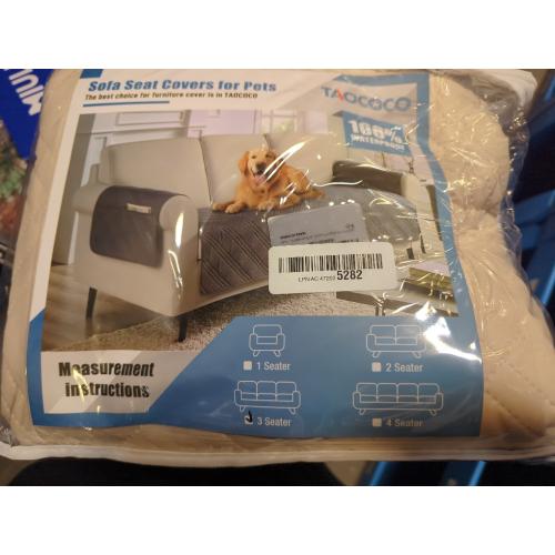 Ameritex Waterproof Nonslip Recliner Cover Stay in Place, Dog Chair Cover Furniture Protector, Ideal Recliner Slipcovers for Pets and Kids (Beige, 23)