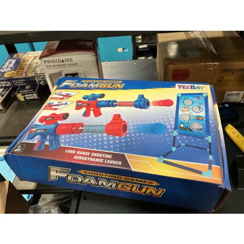 YEEBAY Shooting Game Toy for Age 6, 7, 8,9,10  Years Old Kids, Boys - 2pk Air Guns & Shooting Target & 24 Foam Balls - Ideal Gift - Compatible with Toy Guns