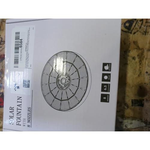 3.5W Solar Bird Bath Fountain Pump, Solar Powered Water Pump, Outdoor Water Fountain with 8-in-1 Nozzles, 4 Fixed Pipes for Hummingbirds, Garden, Pool, Pond