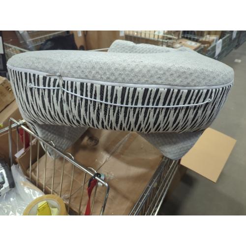 Color Grey Reading Pillow for Lap, Extra Large Arm Rest Pillow for Adult, Memory Foam Lap Desk Pillow for Reading, Working, Crocheting, Playing Steam Deck Switch or Sitting in Bed Couch(Ash Grey)