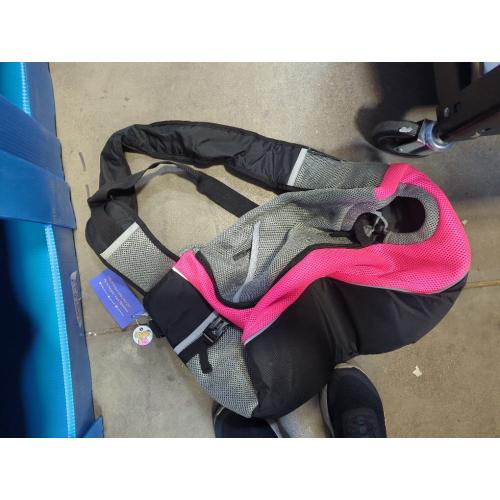 Pet Sling Carrier - Carefully Sized for Teacup & Toy Breed Puppies & Cats (Under 6lb) - Soft Pouch for Small Dogs, Yorkies, Chihuahuas - Ideal for Hands-Free Travel & Walks (Pink)