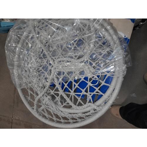 Hammock Chair 500LBS,Hanging Swing Chair,Cotton Rope Swing Chair Hanging Chairs with Soft Cushion for Indoor Outdoor Bedroom Patio (Grey)