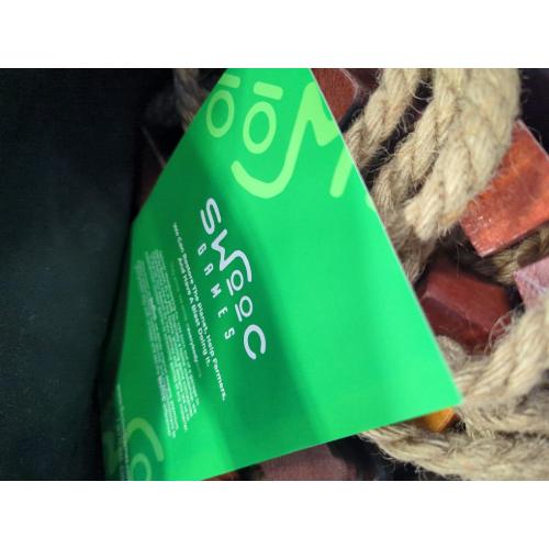 Giant Wooden Tic Tac Toe Game (All Weather) 3 ft. x 3 ft. Big Wood X and O Pieces with Rope Game Board