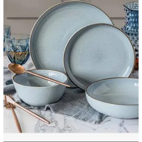 Over&Back 16 Piece Dinnerware Set Blue