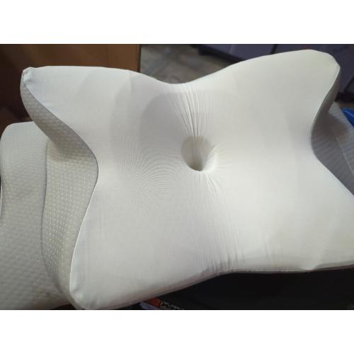 DONAMA Cervical Pillow for Neck and Shoulder,Contour Memory Foam Pillow,Ergonomic Neck Support Pillow for Side Back Stomach Sleepers with Pillowcase