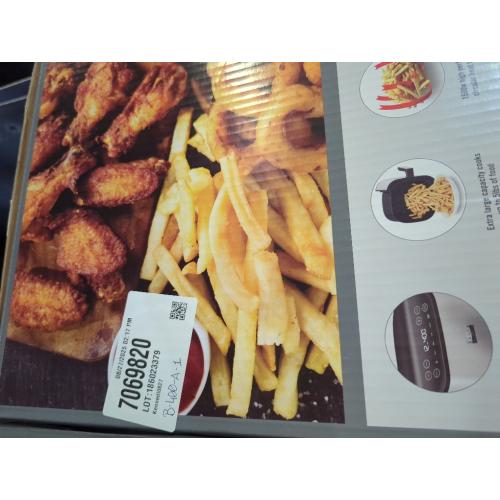 Black and Silver Bella PRO - 6-qt. Touchscreen Air Fryer - Stainless Steel