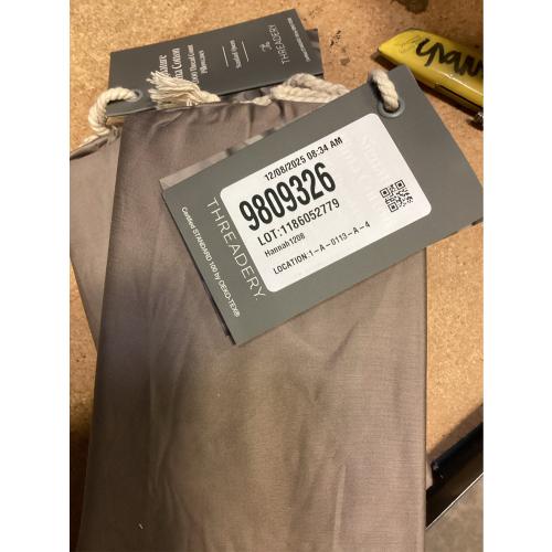 The Threadery 1000-Thread-Count Pima Cotton Standard Pillowcases in Cinder (Set of 2)