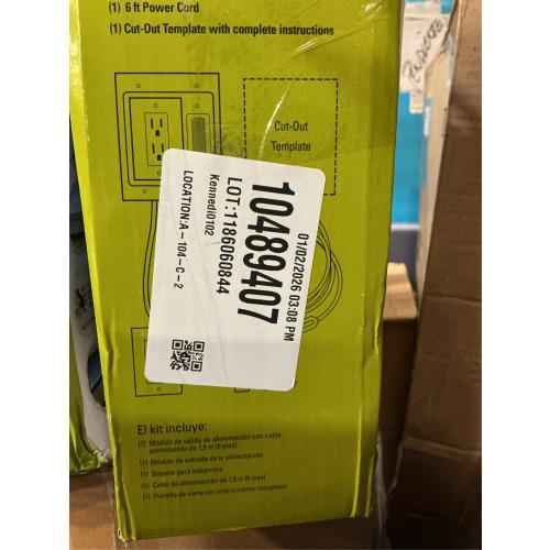 Legrand On-Q 4-27/64-in x 10-in PVC White Flat Screen Tv Kit