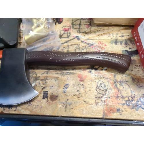 Giraffe Manufacturing Fake Toy Axe Halloween Prop - Foam Battle Bloody Axe Prop for Kids - Fake Ax Hatchet Prop Weapons - Funny Fire Axe Prop Prank Supplies for Halloween Cosplay Themed Party