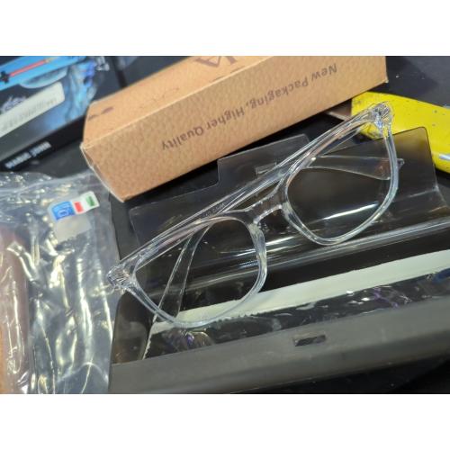 2 Pack Pro Acme Non-prescription Glasses Clear Frame Glasses for Women Men
