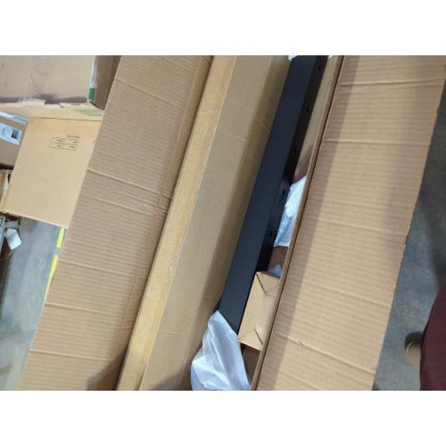 2Pack 42 T304 Stainless Steel T-Drilled Corner Post Cable Railing Black(Post 41x2x2), 3-Sides Flat Top One-Post Corner Solution, 90° Drilled Post with Cable Grommets for Corner Railing