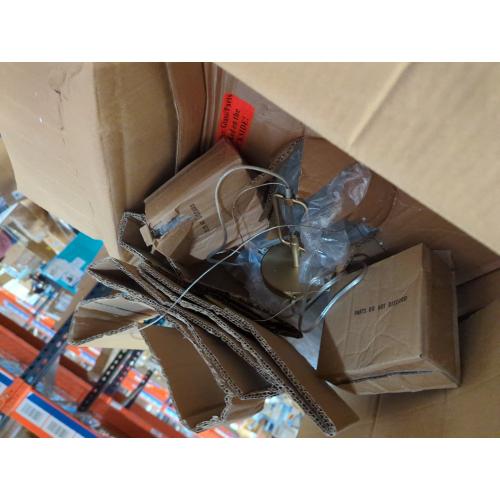 Barlon 60-Watt 1-Light Modern Gold Pendant-Light Clear Water Shade