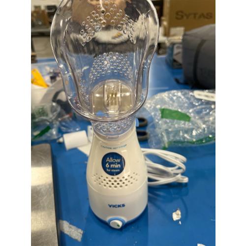 Vicks Sinus Inhaler - Non-Medicated Steam Relief for Allergies, Congestion, Cough & Colds, Vocal Steamer, Soothes Nasal & Throat Passages, Works with VapoPads (1 Included)