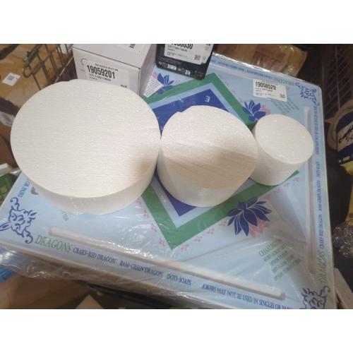 Styrofoam disks