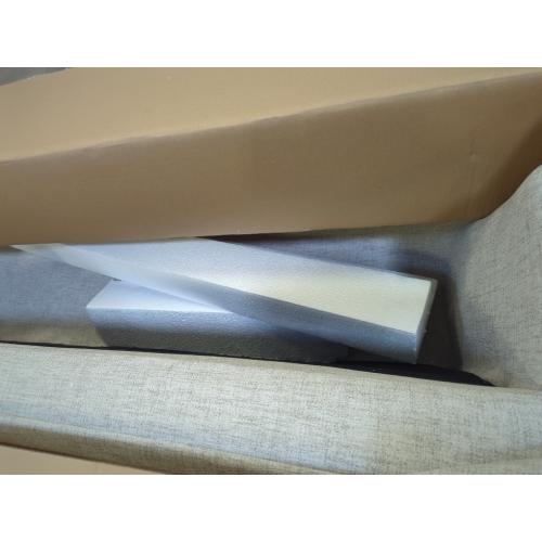 Chunni Slipcovered Upholstered Settee with Casters & Seat Cushion