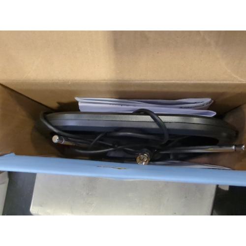 Philips Indoor TV Antenna Rabbit Ears for Local Channels, 15 Inch Extendable Dipoles, 4K 1080P VHF UHF, Tabletop Antenna, Digital HDTV Antenna, Smart TV, 4ft Coaxial Cable, Black, SDV7114A/27