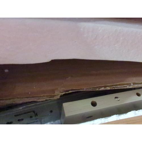 Size Queen Color White Wilkinson Farmhouse Queen Murphy Bed with Large Storage Drawer & Charging Station, White