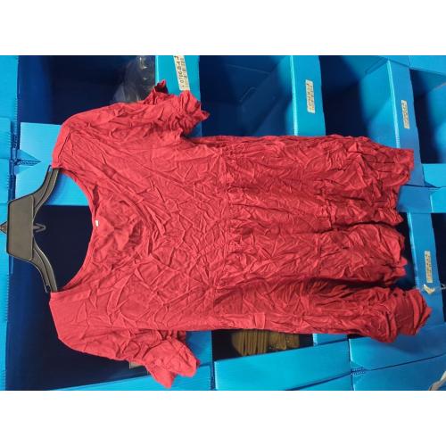 Size M ANRABESS Dresses for Women Summer 2026 V Neck Ruffle Sleeve A Line Tiered Flowy Casual Trendy Mini Beach Dress with Pockets