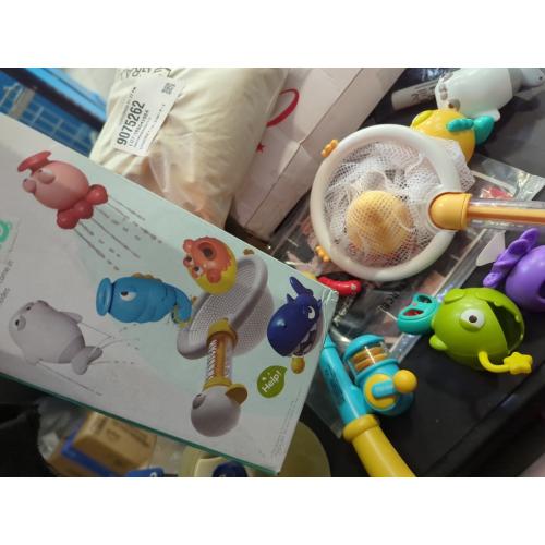 Bath Toys for Kids Ages 1-3 - Magnetic Fishing Toy Set (8 PCS) with 5 Floating Sea Animals, Net & Water Sprayer, Fun Baby Bath & Swim Time Activity, Ideal Gift for 1-6 Year Old Boys & Girls