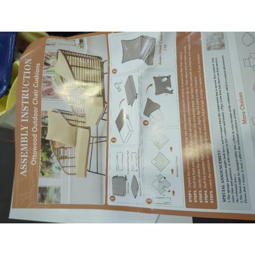 22x22 Teal 2 Pack Outdoor Cushions for Patio Furniture, Waterproof Outdoor Chair Cushion w/Fade-Resistant, Removable & Machine-Washable Cover, 22x22 Inch, Deep Seat Sofa/Couch Pad Replacement – Set of 2, Teal