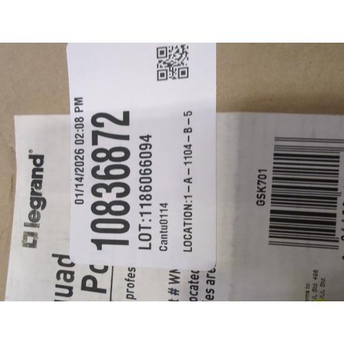 Legrand Geek Squad in Wall Power Kit - White GSK701