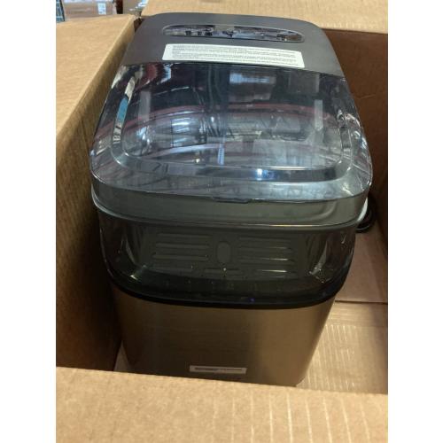 GoveeLife Smart Ice Maker Countertop, Portable Ice Machine with Voice Control, 9 Ice Cubes in 6 Minutes 3 Sizes, 26lbs/24Hrs, Self Cleaning RGB Lights, Quiet Ice Maker with Scoop for Kitchen Silver ‼️possible stains and missing pieces ‼️and has mild scratches ‼️