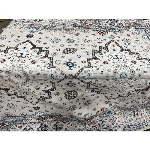 Washable Vintage Area Rug 6x9 Boho Chic Medallion Distressed Design Non-Shedding Easy Care Ideal for High Traffic Areas in Living Room Bedroom Kitchen Office Large Carpet