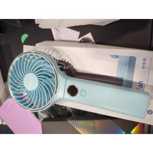 SWEETFULL Handheld Portable Fan, 5000mAh Rechargeable Battery, 6 Speed Wind, LED Digital Display, Foldable Electric Personal Mini Travel Fan with Backup Power, Summer Essentials Gifts for Women Girl