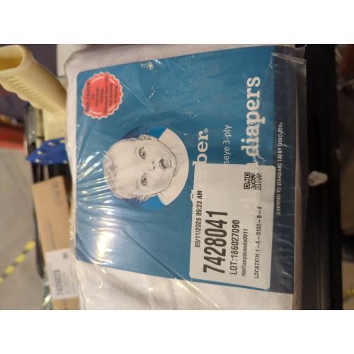 Gerber Prefold Premium 6-Ply Cloth Diapers, 5-Pack 1 Extra 100% Cotton