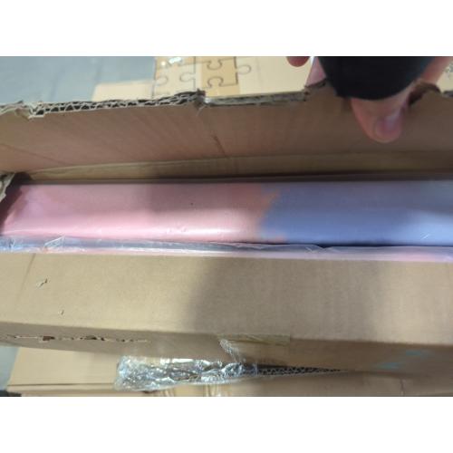 Size  8' Color Pink and blue Folding Gymnastics Balance Beam, Floor Balance Beam w/Carry Handles Anti-Slip Base for Kids, Beginners & Professional Gymnasts