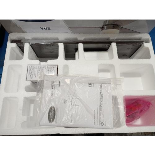 Harbor Breeze Vue 44-in Brushed Nickel with Driftwood/Cocoa Blades LED Indoor Ceiling Fan with Light (3-Blade) (Broken)