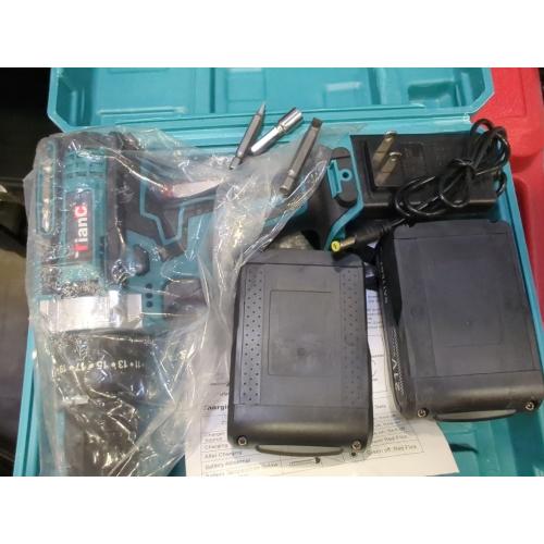 Cordless Drill with 2 Batteries and Charger, 21V Electric Drill Cordless, Portable Power drill Set, 3/8 Keyless Chuck, 2 Variable Speed, 25  3 Clutch, 398 In-lb Max Torque